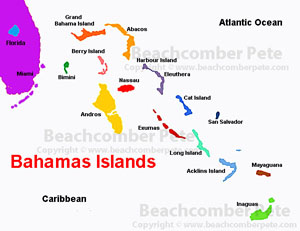Map of Bahamas Islands md