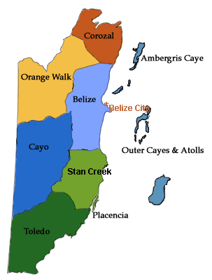 Beachcomber Pete Map of Belize Beachcomber Pete Map of Belize