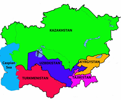 Central-Asia-Map