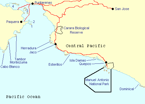 Beachcomber Pete Map of Central Pacific