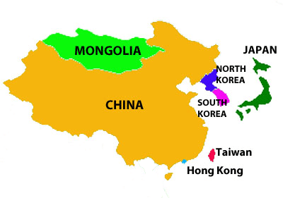 Eastern-Asia-Map