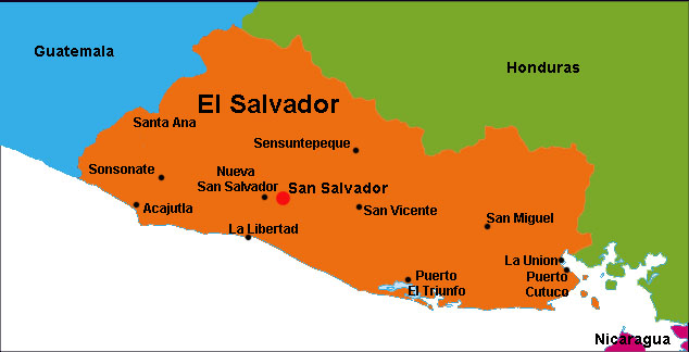 El Salvador Map