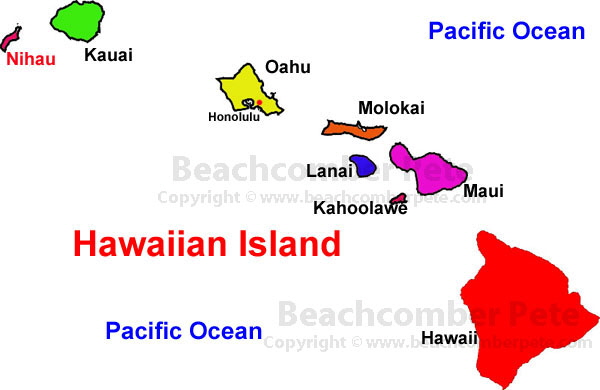 Map of Hawaii