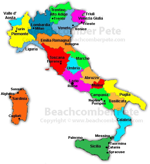 Map of Italy