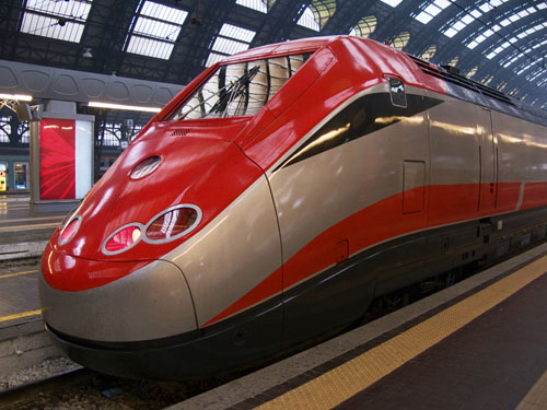 Eurostar Train in Milan Central Station, Milan Italy md