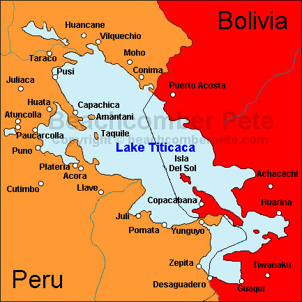 Lake Titicaca Map
