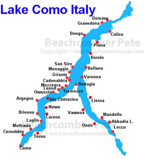 Map of Lake Como Italy md2 Map of Lake Como Italy md2