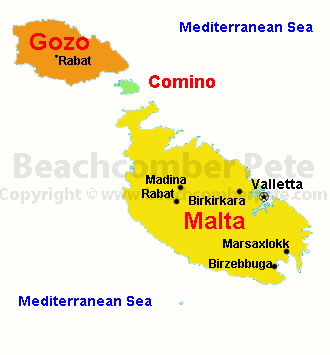 Map of Malta