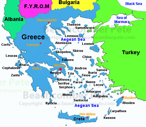 Map of Greece