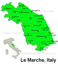 Image result for le marche map with italy map