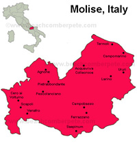 Map of Molise, Italy md