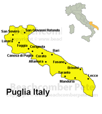 Map of Puglia Italy md