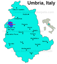 Map of Umbria, Italy md