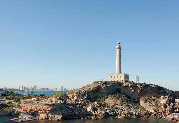 La Mang del Mar Menor, Murcia, Spain, as seen from Cabo de palos lighthouse md