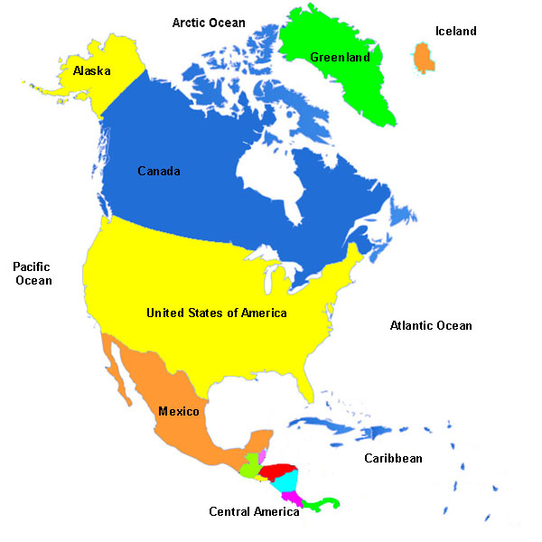 North America Map North America Map