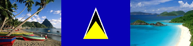 Saint Lucia Flag and Country
