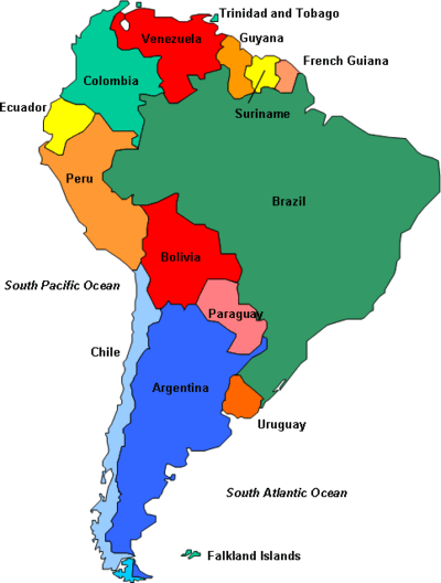 South America South American Countries South America Map