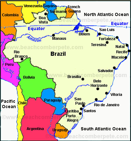 Map of Brazil Map of Brazil