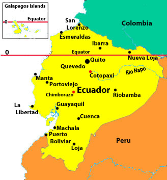 Ecuador Map Ecuador Map