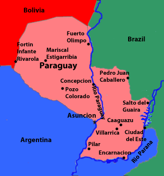 Paraguay-map