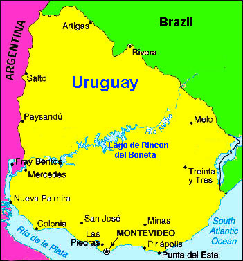 Uruguay Map