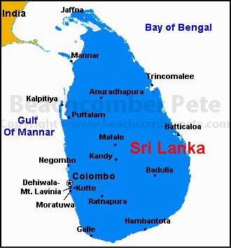 Map of Sri Lanka