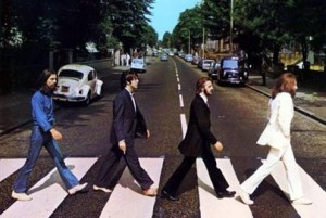 The Beatles Abbey Road album cover EMI Records