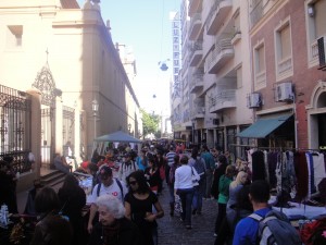 Sundays on Defensa Street, San Telmo, Buenos Argentina