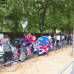 Camping along the Mall London