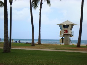 Lifeguard Tower Waikiki Beaches, Oahu Hawaii