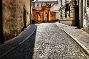 Old Street in Krakow Poland