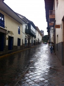 Street in front of Hotel Los Andes de America