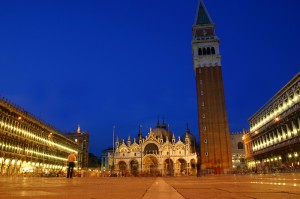 Evening in Piazza San Marco, Venice, Italy