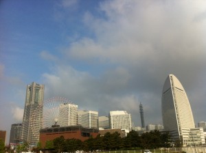 Skyline from Yamashita Park,Yokohama Japan