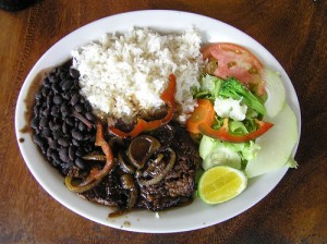 Casado, Tipico food Costa Rica