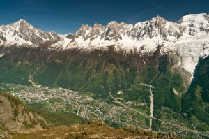 Chamonix Aerial View, France