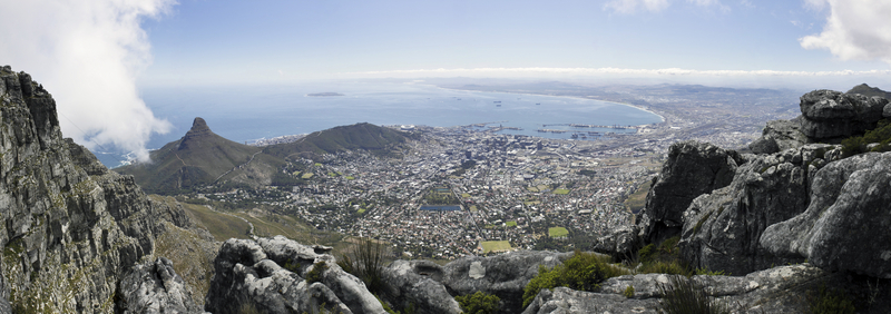 Cape Town from Table Mountain, South Africa