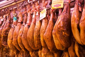 Jamon, Spanish Market, Madrid, Spain