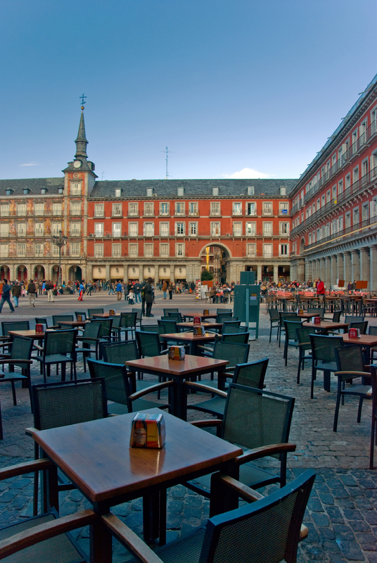 Outdoor Cafe, Plaza Mayor, Madrid, Spain