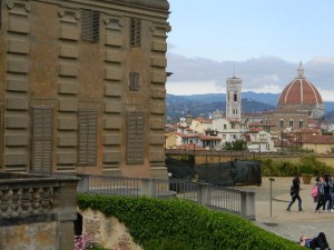 View of Duomo from Boboli Gardens, Florence, Italy