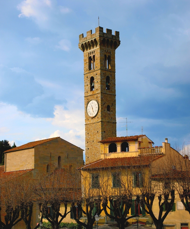 Bell Tower in Fiesole, Italy