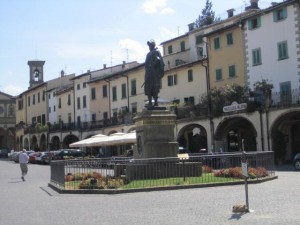 Main plaza, Greve, Chianti, Italy