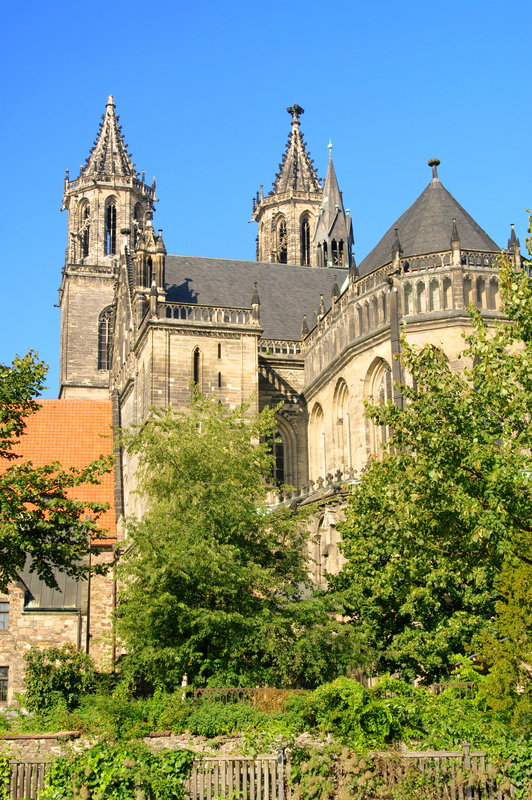 Old Gothic Cathedral, Magdeburg, Germany