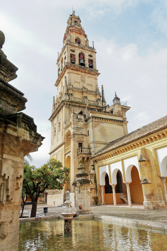 The Cathedral Mosque Alminar in Cordoba, Spain