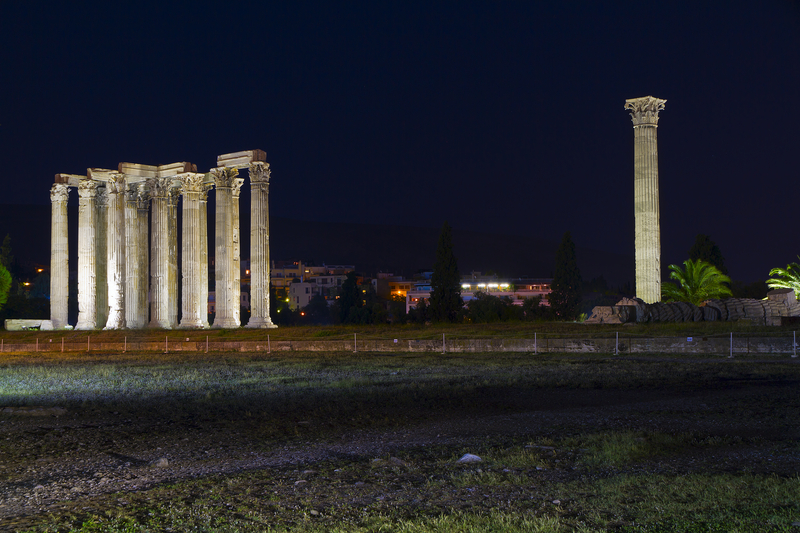 Ancient Temple Of Zeus, Athens, Greece