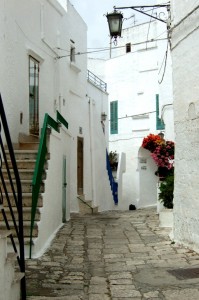 Ostuni alleys, Puglia, Italy