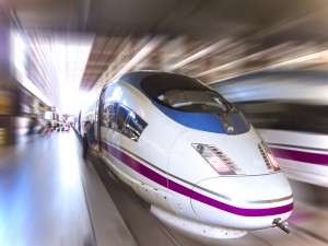 Spanish High Speed AVE train, Barcelona, Spain