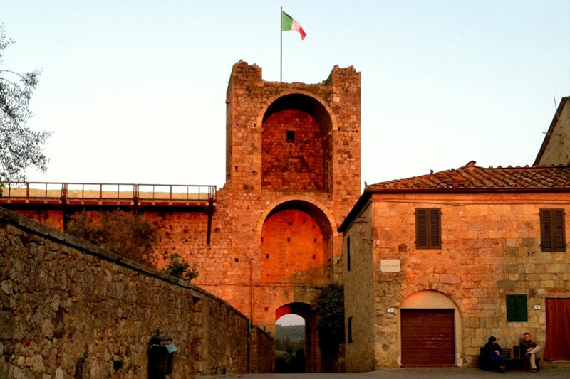 Inside the Walls of Monteriggioni, Tuscany, Italy