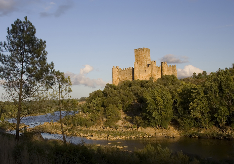 Almourol Castle on the Tagus River Outside, Santeram, Portugal