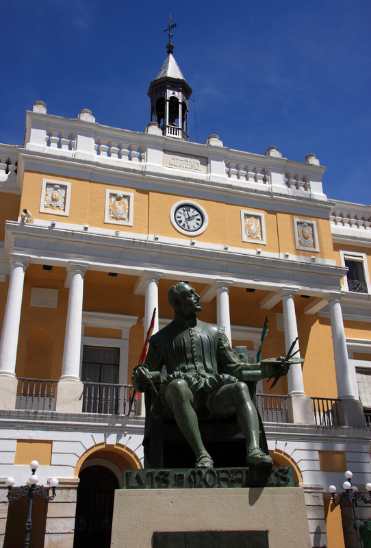 City Hall, Statue of Luis de Morales, Badajoz, Spain